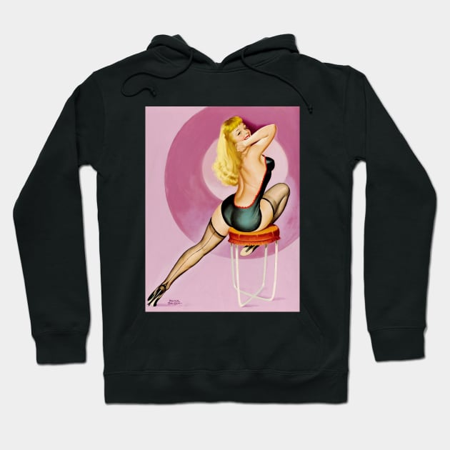 Beauty Parade: Vintage Peter Driben 1949 Pinup Hoodie by Jarecrow 